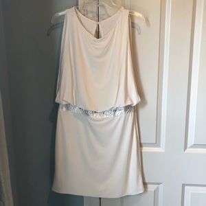 Cream cocktail dress